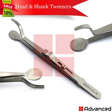 Jewelers Head & Shank Tweezers Soldering Slide Locking Ring Making Holding Tools