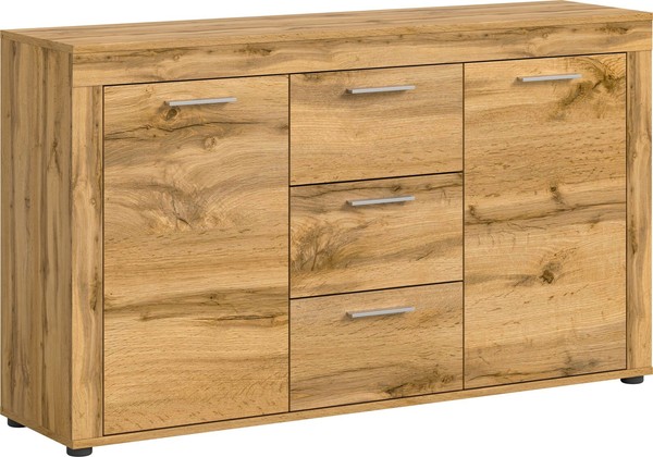 Xonox.Home Sideboard Kommode Anrichte Schrank Jam Wotan Eiche 184X80X35 Cm-image