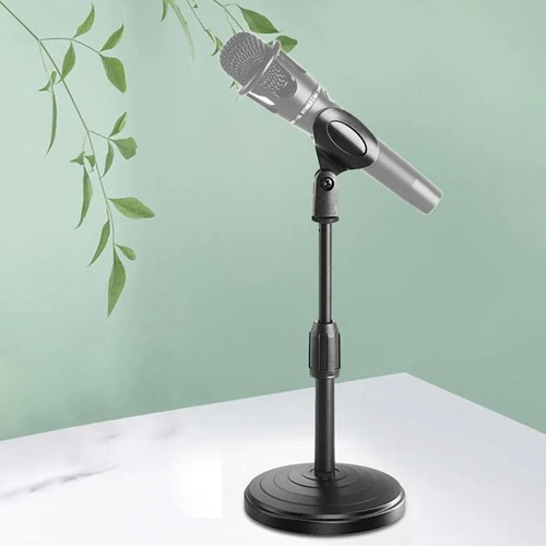 Sturdy Mini Desk Microphone Stand Foldable Microphone Clip Desk Mount - Picture 12 of 12