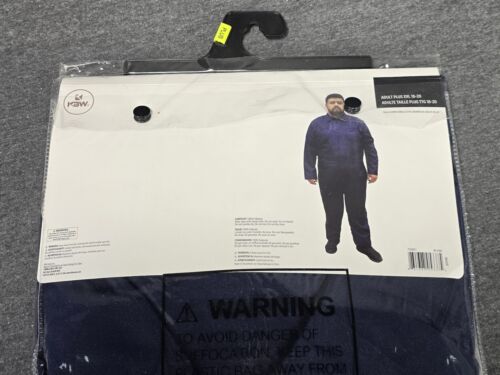 Navy Blue Killer Coverall Adult Halloween Costume Plus Size XXL 18-20 One Piece - Picture 4 of 4