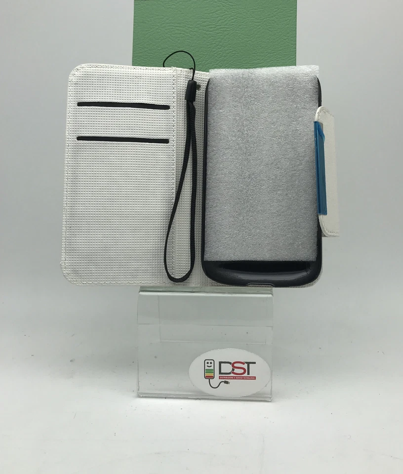 Cover Case a Portafoglio per Alcatel Pop C5 Pelle Bianca - Immagine 2 di 4