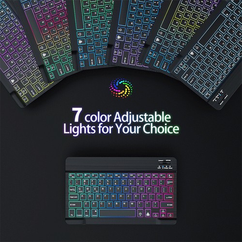 Backlit Keyboard Case Cover For iPad 6th 7th 8th 9th 10th Gen Air 3 4 5 6 Pro 11 - Picture 11 of 47