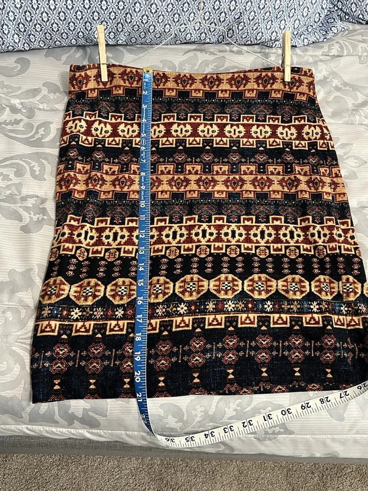 Karen Kane 3L20128 Azul Marino-Multi Elástico Jersey Santa Fe Falda Lápiz, M Foto 2 de 4