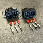 2 SETS VW Audi 3-Pin Female Connectors Terminals & Seals Corrado Mk3 Turn Signal