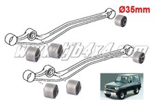 Kit silentbloc caoutchouc de tirant pont AV et  AR Toyota LJ70 LJ73 KZJ70 KZJ73