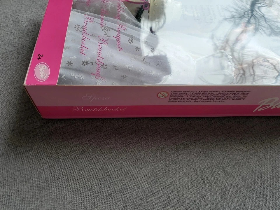 Barbie Boda Ramo Muñeca-Toss The Bouquet-Wedding Cake Topper 2001 Nuevo #52649 Foto 3 de 4