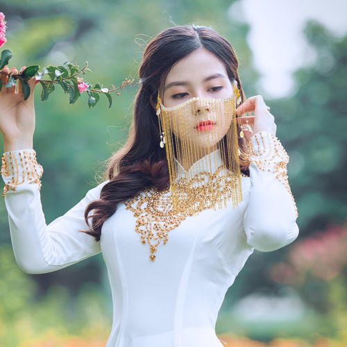 Quaste Gesicht Abdeckung Fringe Kette Hanfu Gesicht Abdeckung - Bild 12 von 12