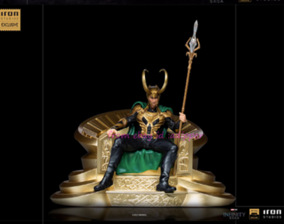 Perfect Iron Studios Loki Throne Art Scale 1/10 Statue Ccxp