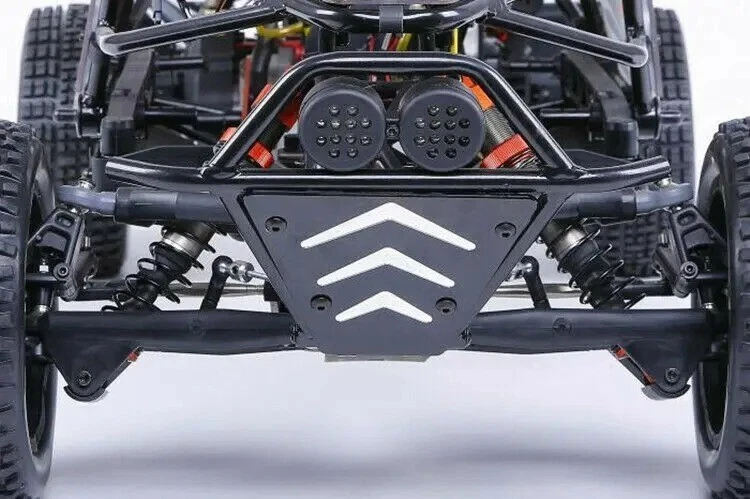 Placa de parachoques delantera de metal con cubierta para LED para 1/5 Rovan HPI KM Baja 5T 5SC Foto 3 de 4