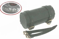 AJS Anpassbare Echtes Schwarzes Leder Werkzeugrolle Tasche AJS Motorrad Ecs