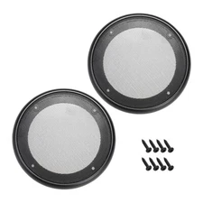 2pcs 4" Speaker Grill Mesh Decorative Circle Woofer Guard Protector Cover Audio