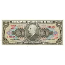 [#179485] Banknote, Brazil, 5 Cruzeiros, KM:176d, UNC(60-62)
