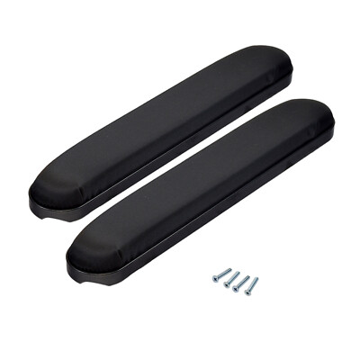14'' Padded Black Nylon Armrests for Wheelchair or Power Chair Parts (Set of 2)