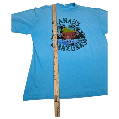 Vintage 80s 90s Manaus Amazonas Brazil Travel Shirt Sz XL/XXG Single Stitch - Picture 10 of 10