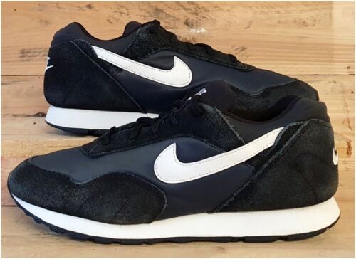 Nike Outburst Low Suede/Leather Trainers UK7/US9.5/EU41 AO1069-001 Black/White - Picture 1 of 12