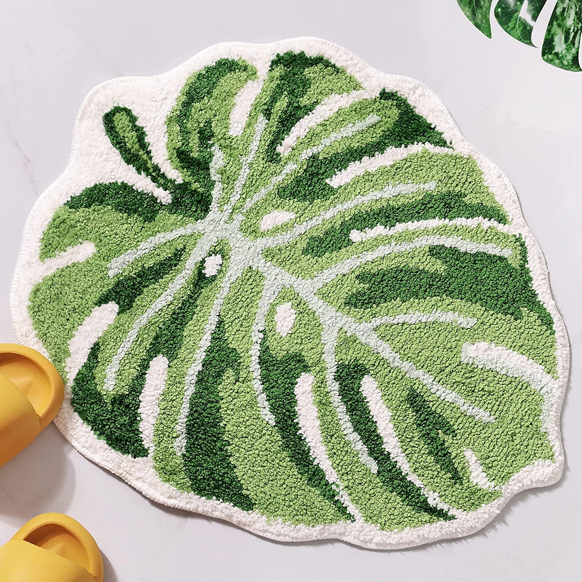 Leaf cheap bath mat