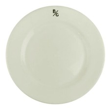 Shenango China RimRol B/G Sandwich Shops Restaurant Ware Dinner Plate 9.75"
