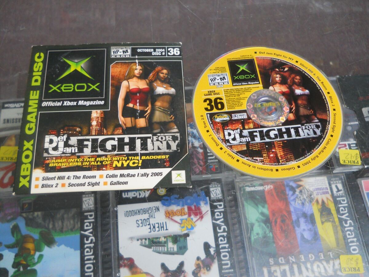 Official Xbox Game Disc #36 Def Jam Dight For NY Demo Disc