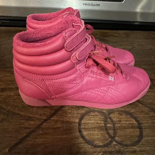 Reebok Classic Vintage 1990s Hi Top Shoe Sneaker, Pink, 1990s, Women’s Size 7