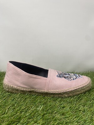KENZO Espadrilles Shoes Paris Canvas Espadrilles Pink Women Size