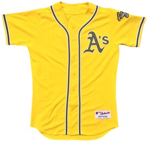 yellow a's jersey