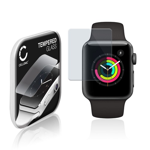 Pellicola di vetro per Apple Watch 3 - 38mm Gorilla Glass 2.5D Trasparente  | eBay