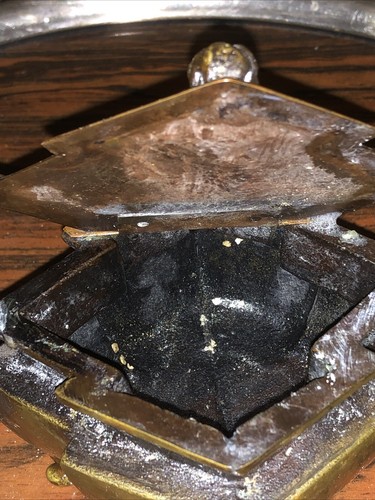 Antique Bronze Snuff Box With Ships Japanese Meiji Period Footed Box - Picture 6 of 12