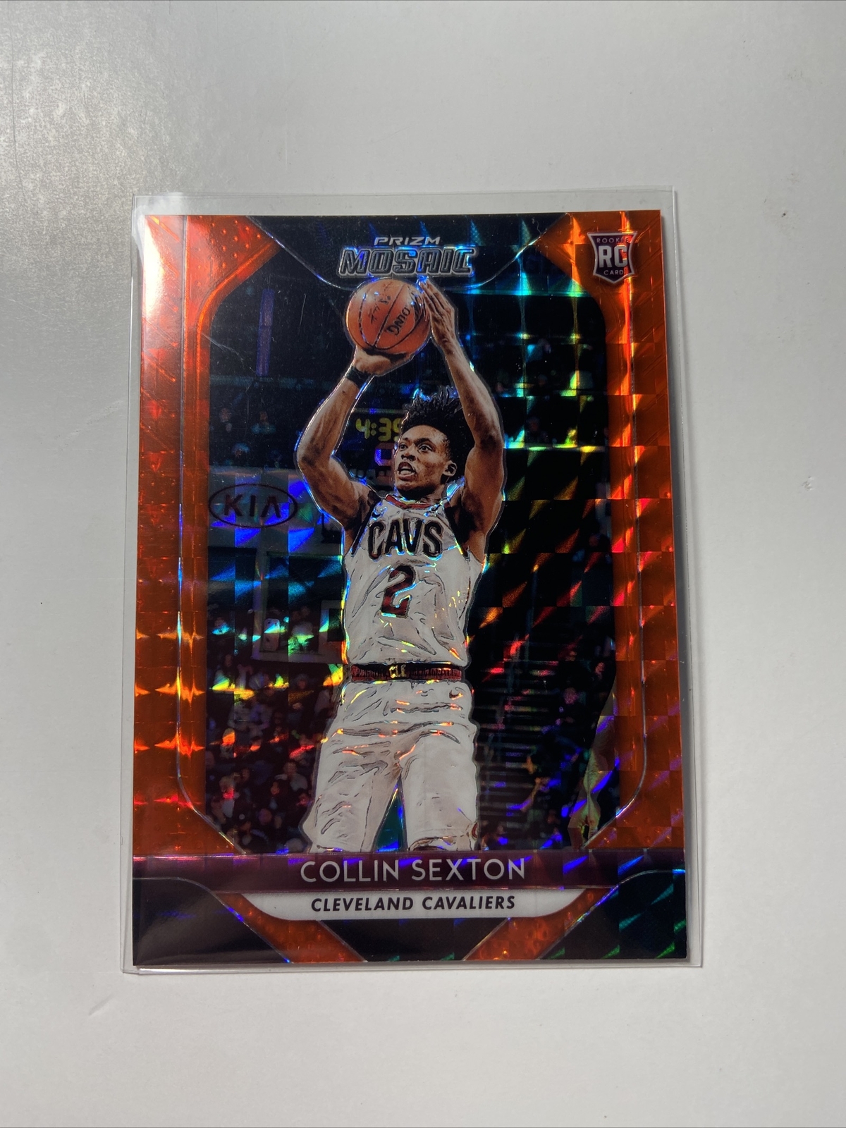 2018-19 Panini Prizm Mosaic Orange /99 Collin Sexton #13 Rookie RC