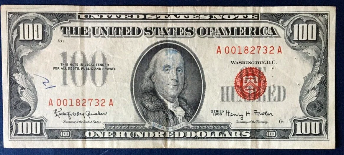 1966 $100 US Federal Reserve Small Notes for sale | eBay