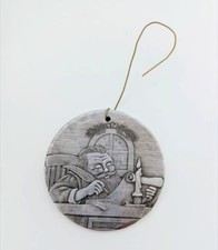 Wendell August Forge 1996 Hammered Aluminum Christmas Tree Ornament 2 1/8"