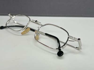 Bajazzo glasses men women square black silver small lenses up 20 NP:299 