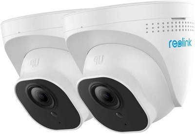 Reolink 2 Pieces 5MP Outdoor Poe Dome Camera Audio Support and Micro SD Card Slo