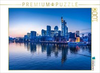 Calvendo Puzzle Skyline Von Frankfurt Am Main Zur Blauen Stunde | 1000 Teile Leg
