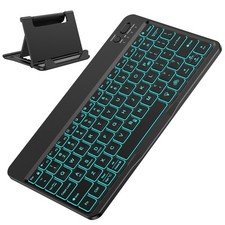 Backlit Bluetooth Keyboard Rechargeable Wireless Keyboard for Tablet Windows
