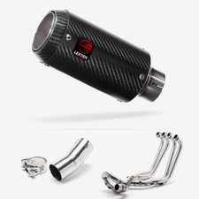 Lextek Carbon Fibre CP8C 150mm Exhaust System for Honda CB1000R (18-24) Silencer