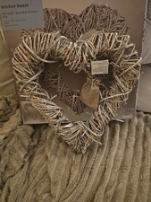 Wicker Heart Natural Wshed Effect Led