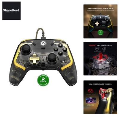 GameSir Kaleid Flux Transparent Wired Controller- Gaming Controller Officiall...