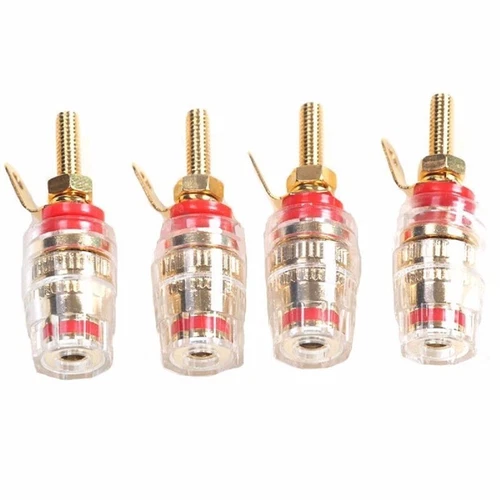 8pcs Speaker Terminal Binding Posts Accessories Replaces Pack Copper+Plastic
