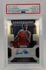 Evan Mobley RC Auto PSA 10 2021 Prizm Sensational Signatures Silver Prizm Cavs
