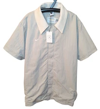 NIKE Air Fear Of God Shooting Shirt Jacket Snap Button Mens XL Beige NEW $150