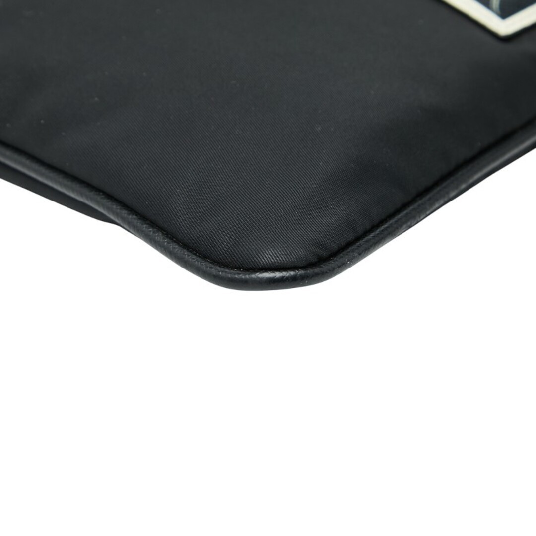 Excellent condition PRADA monkey robot clutch bag second bag nylon saffiano leat thumbnail 5