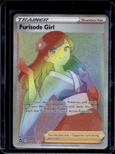 2022 Pokemon SWSH Silver Tempest Furisode Girl #205/195