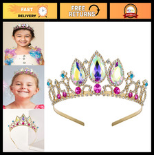 Princess Tiara Crown for Girls - Kids Dress-Up Headband, Birthday, Halloween, Co