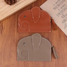 Cute Cartoon Elephant Wallet Cact Coin Card Holder Key Storage Lipsti Eup Bag