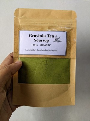 Premium getrocknete Soursop Blätter Pulver 100% reiner hausgemachter Kräutertee 100g