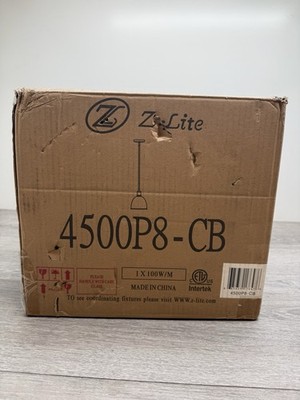 Z-Lite 4500P8-CB Sawyer 8''W Mini Pendant - Classic Brass