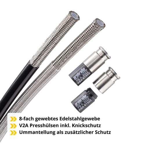 Stahlflex Bremsleitung Farbauswahl für Alfa Romeo 156 Sportwagon 1.9 JTD 932 (20 - Bild 4 von 6