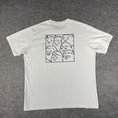 Haikyuu Movie Karasuno High School T-Shirt Mens XL White Uniqlo Hinagasuko Anime