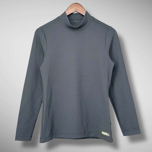 Nobull Waffle Knit Thermal Long Sleeve Shirt Athletic Gymwear Womens Medium Gray - Picture 2 of 11