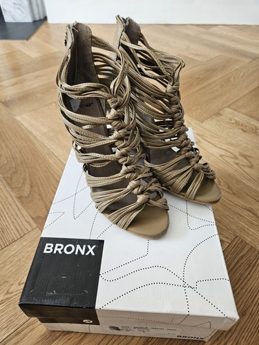 Bronx 83781 High Wedge Sandal Size 36 / UK 3 New/Unworn - Picture 2 of 7